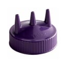Vollrath 3300-54 Tri-Tip Replacement Cap - For 16,24,32 oz, Wide Mouth, Purple thumbnail 2