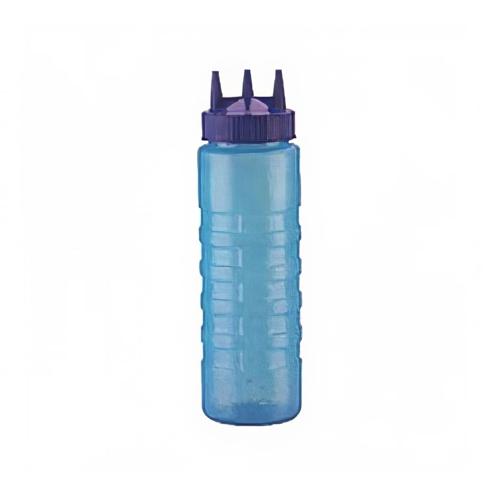 Vollrath 3324C-44 24 oz Squeeze Dispenser - Wide Mouth, Blue Cap, Blue