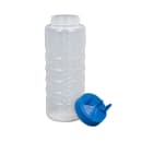 Vollrath 3332-1344 32 oz Squeeze Dispenser - Wide Mouth, Blue Cap, Clear thumbnail 2