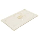 Vollrath 33400 1/4 Size High-Heat Solid Food Pan Cover - Amber thumbnail 3
