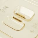 Vollrath 34600 1/6 Size High-Heat Slotted Food Pan Cover - Amber thumbnail 4