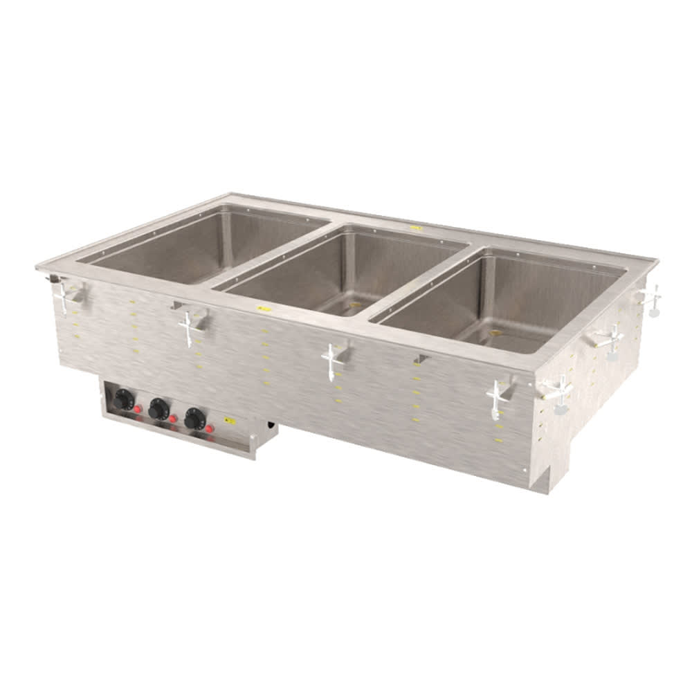 Vollrath 3640451 Drop-In Hot Food Well w/ (3) Full Size Pan Capacity, 120v