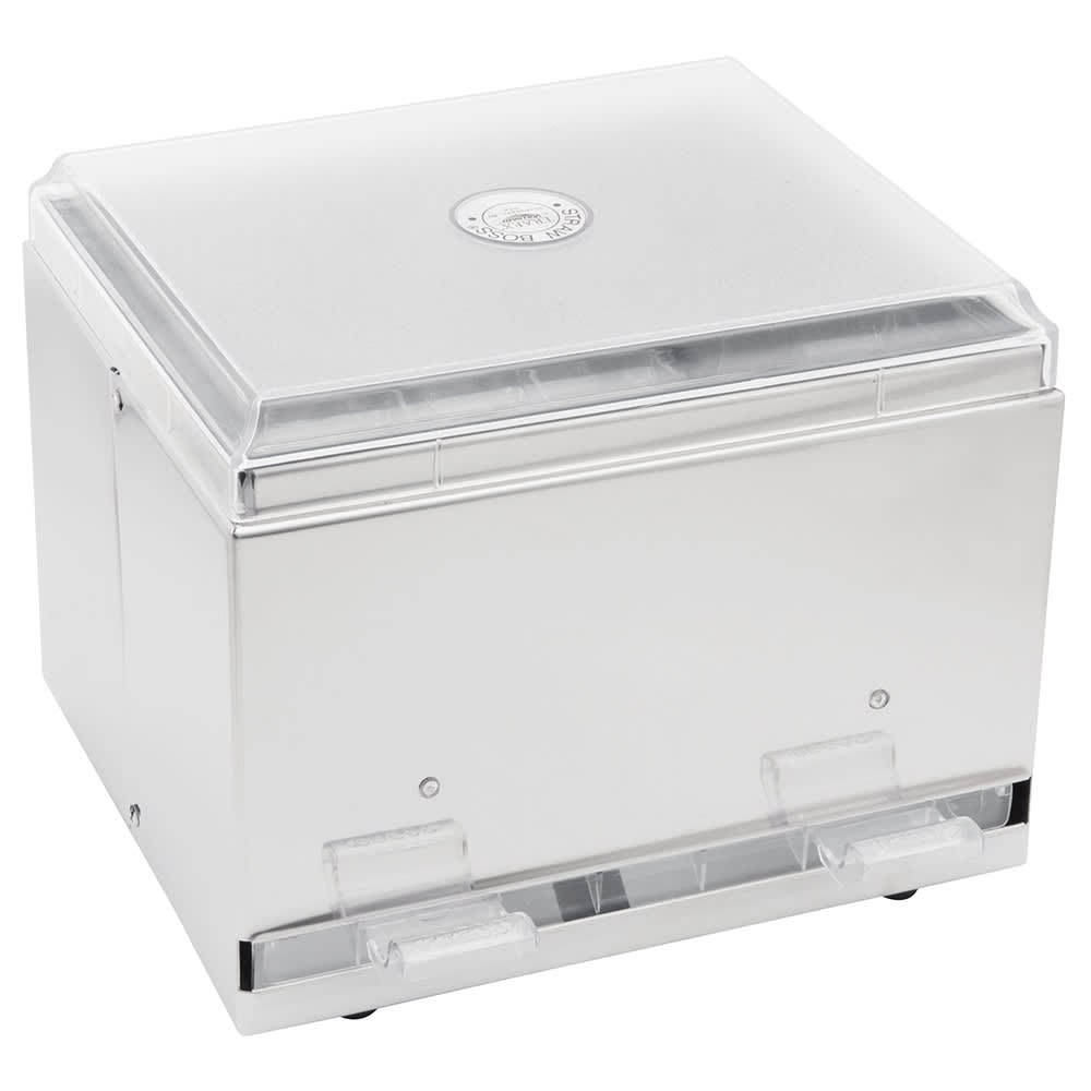 Vollrath 3802-28 Double Sided Straw Dispenser - 500 Capacity, Silver