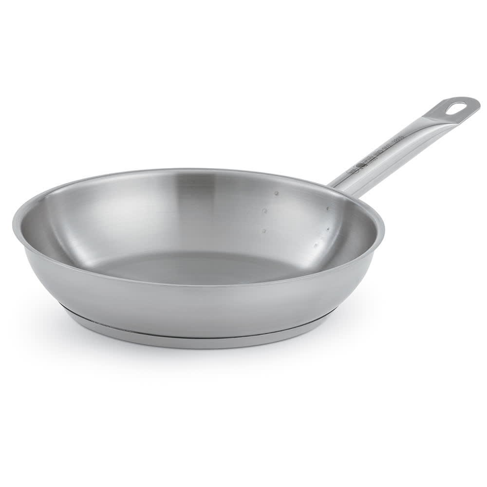 Vollrath 3809 9 1/2" Optio™ Stainless Steel Frying Pan w/ Hollow Metal Handle - Induction Ready