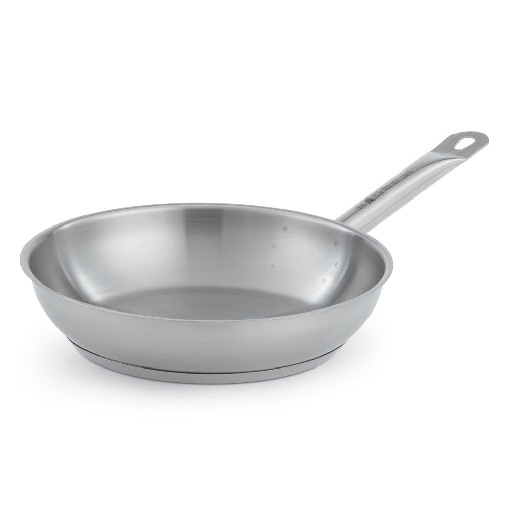 Vollrath 3812 12 1/2" Optio™ Stainless Steel Frying Pan w/ Hollow Metal Handle - Induction Ready