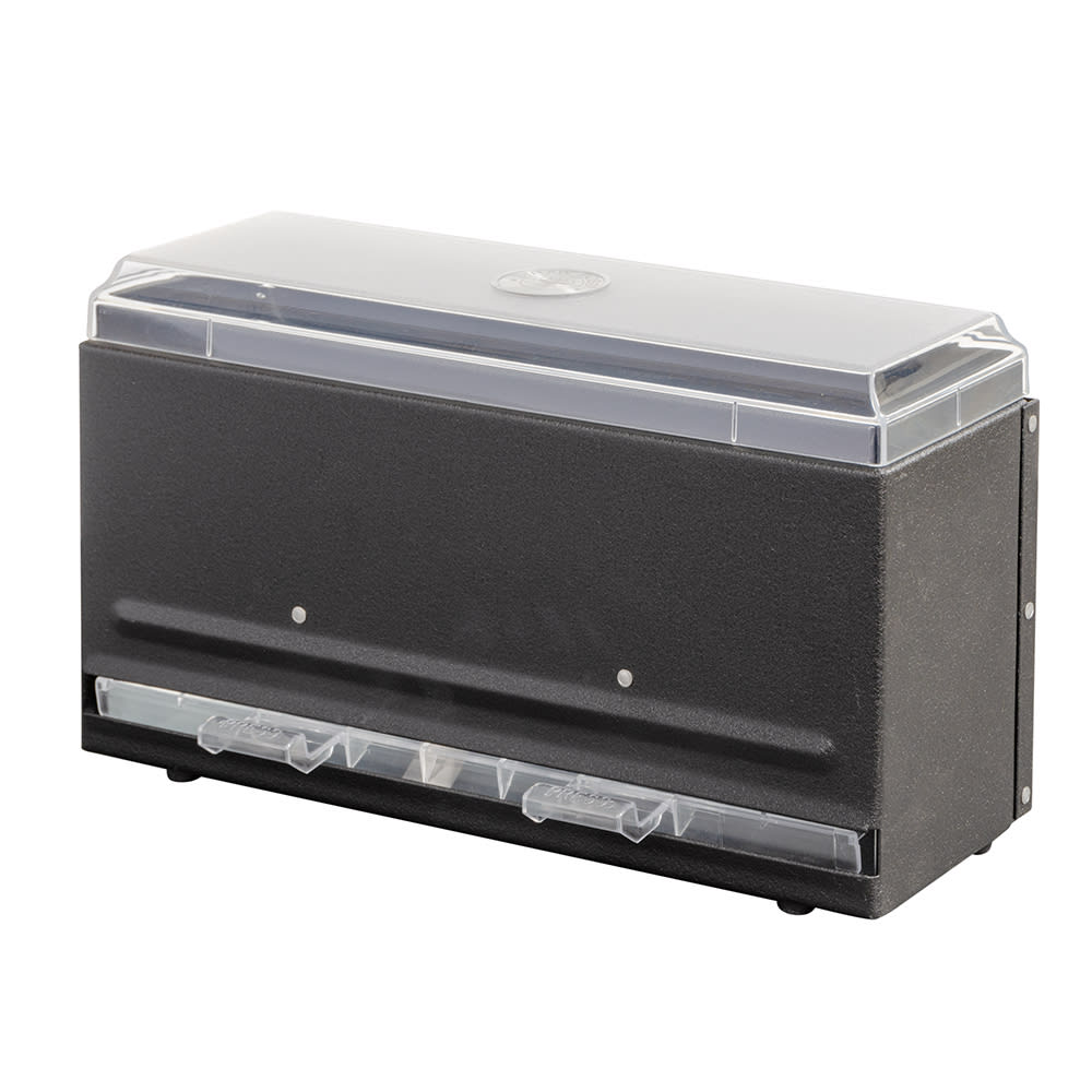 Vollrath 3820-06 Single Sided Straw Dispenser - 250 Capacity, Black