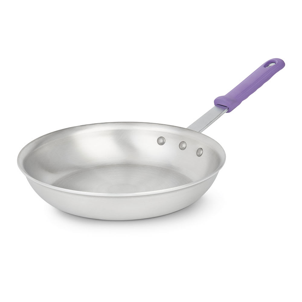 Vollrath 401080 10" Wear-Ever® Aluminum Frying Pan w/ Solid Silicone Handle