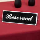 Vollrath 4135 Tabletop Reserved Sign - 3" x 9" thumbnail 5