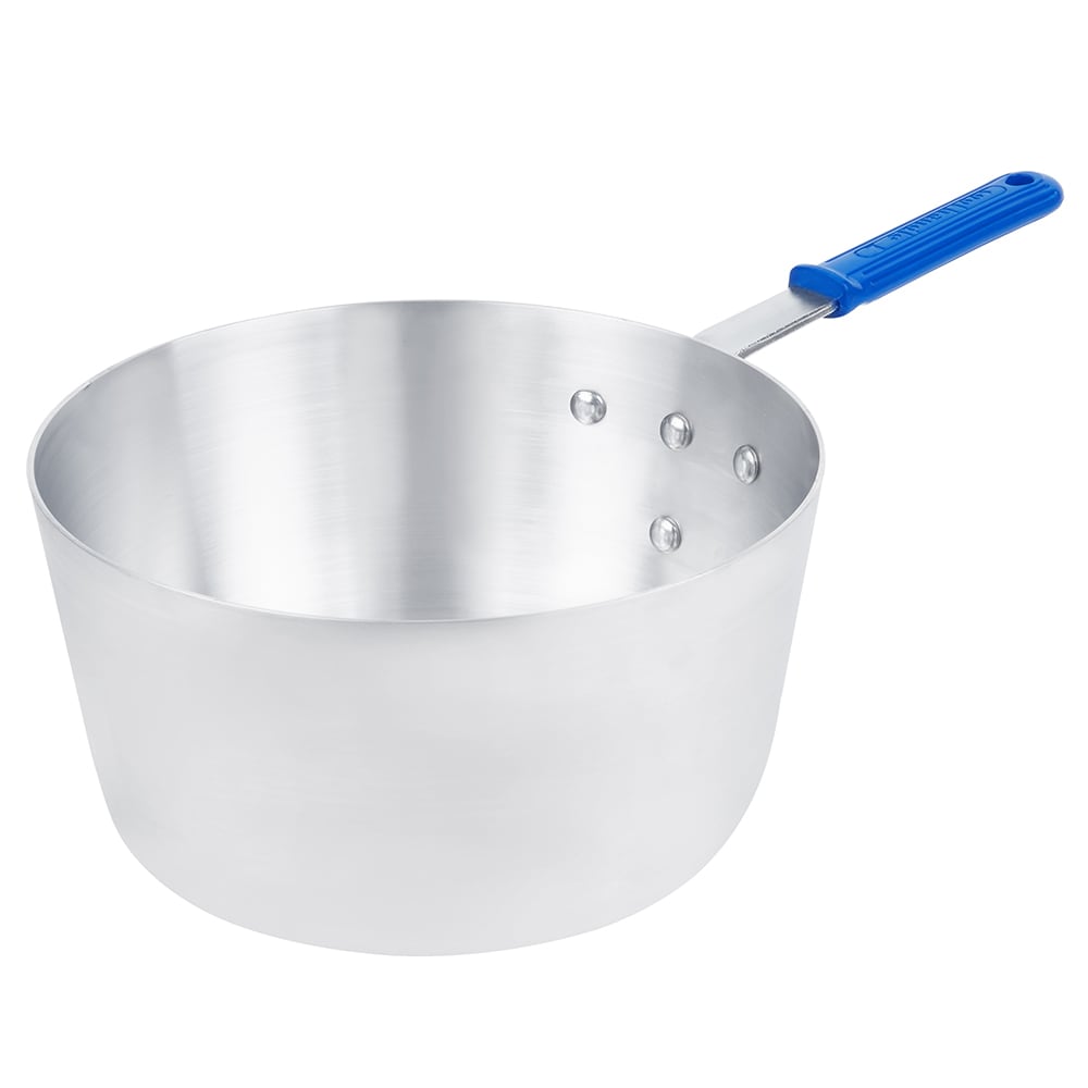Vollrath 4350 10 qt Wear-Ever  Aluminum Saucepan w/ Solid Silicone Handle
