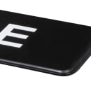 Vollrath 4522 Rinse Sign - 3" x 9", White on Black thumbnail 3