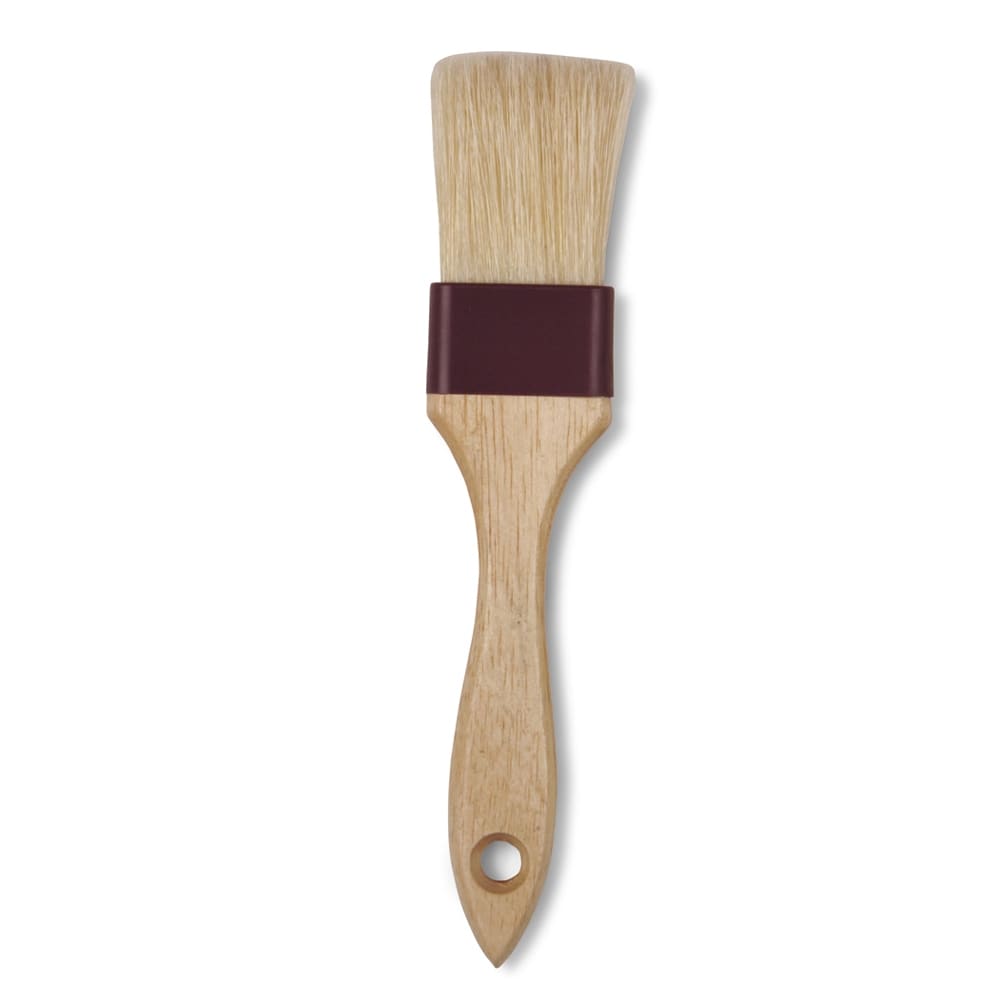 Vollrath 458 1 1/2" Flat Pastry Brush - Boar Bristle