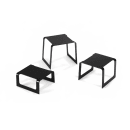 Vollrath 4600960 Square Buffet Stand - Set of 3 Risers, Black thumbnail 2