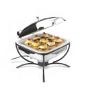 Vollrath 46112 Stand for Square Induction Chafers - Heavy-Duty, Black thumbnail 2