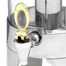 Vollrath 46280 2 gal Beverage Dispenser w/ Ice Tube - Plastic Container, Stainless Base thumbnail 2