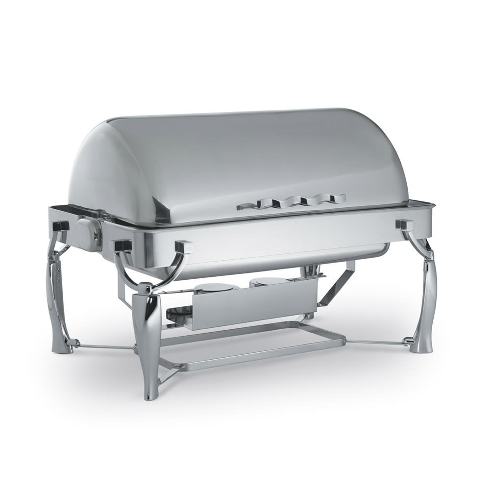 Vollrath 4634010 Full Size Chafer w/ Roll-top Lid & Dual Source Heat