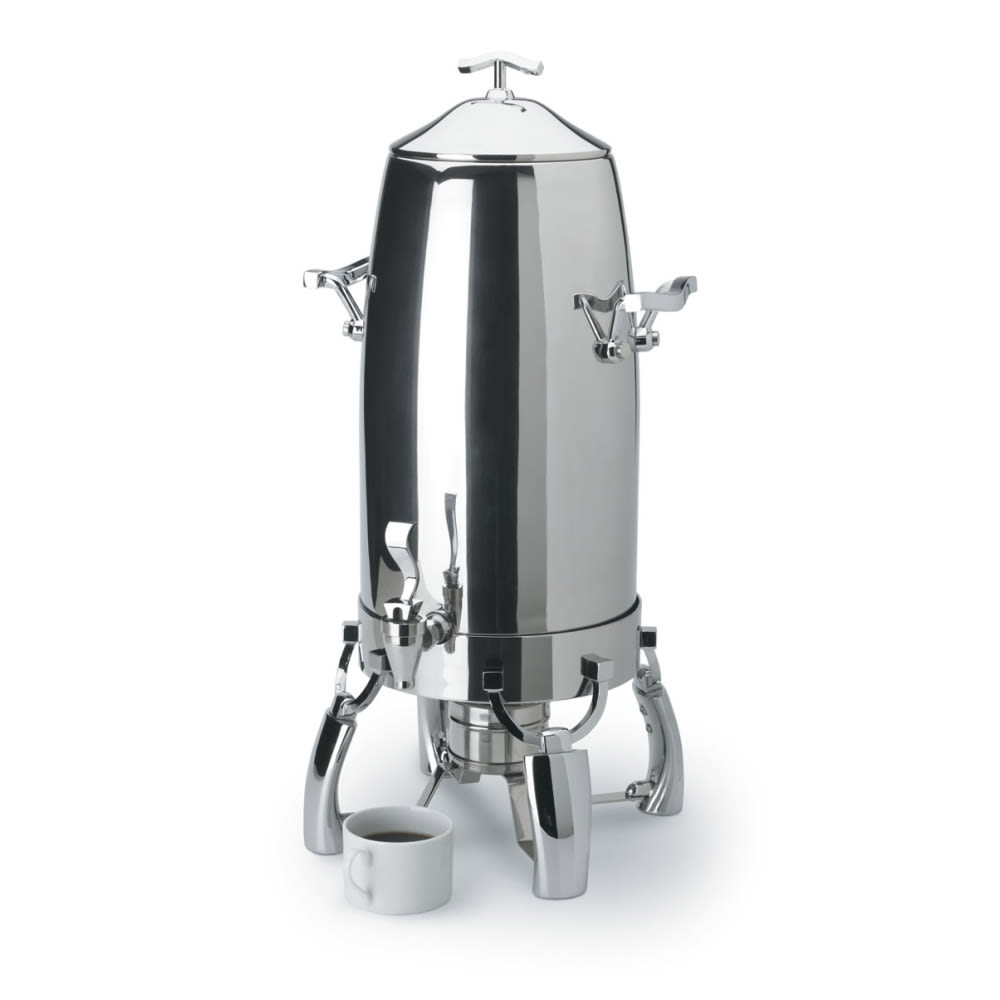 Vollrath 4635510 5 gal Medium Volume Dispenser Coffee Urn w/ 1 Tank, Chafing Fuel