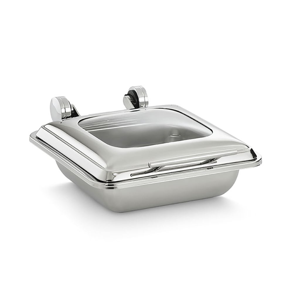 Vollrath 4644020 5 3/5 qt Two Third Size Induction Chafer w/ Glass Lid, Stainless