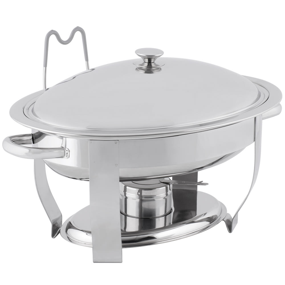 Vollrath 46500 Oval Chafer w/ Lift-off Lid & Chafing Fuel Heat