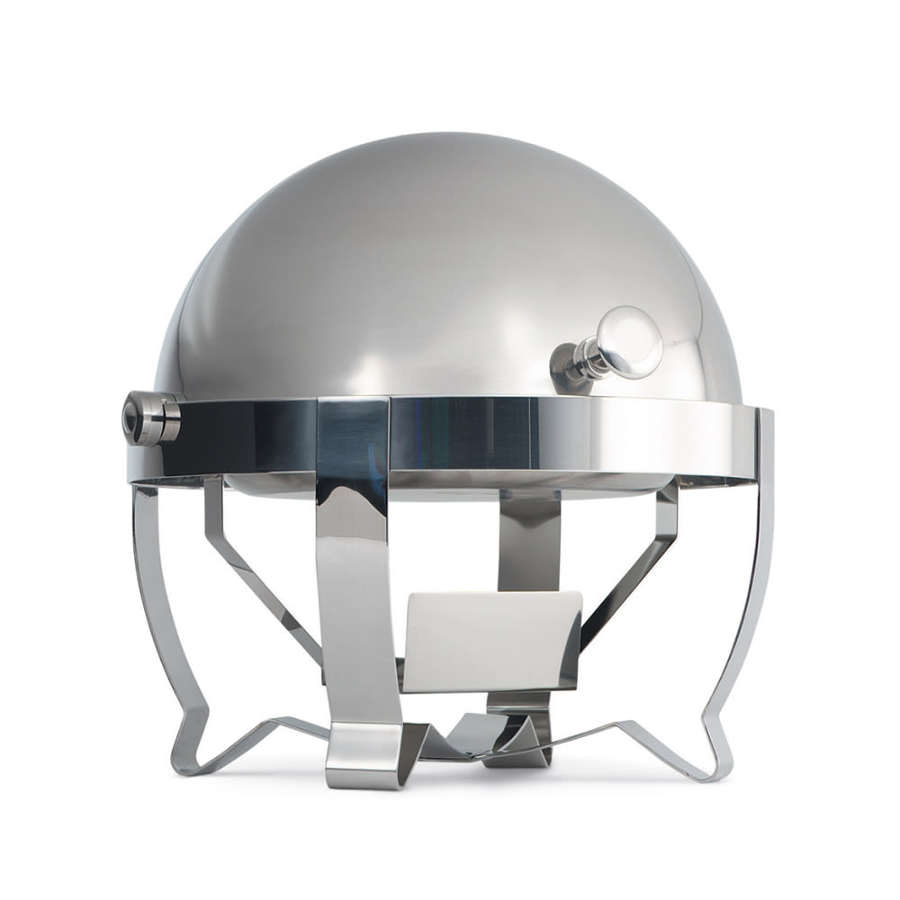 Vollrath 46530 6 qt. Round Chafer w/Roll-top Lid & Chafing Fuel Heat