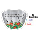 Vollrath 46587 3/4 qt Round Beehive Insulated Bowl - 18 ga Stainless thumbnail 3