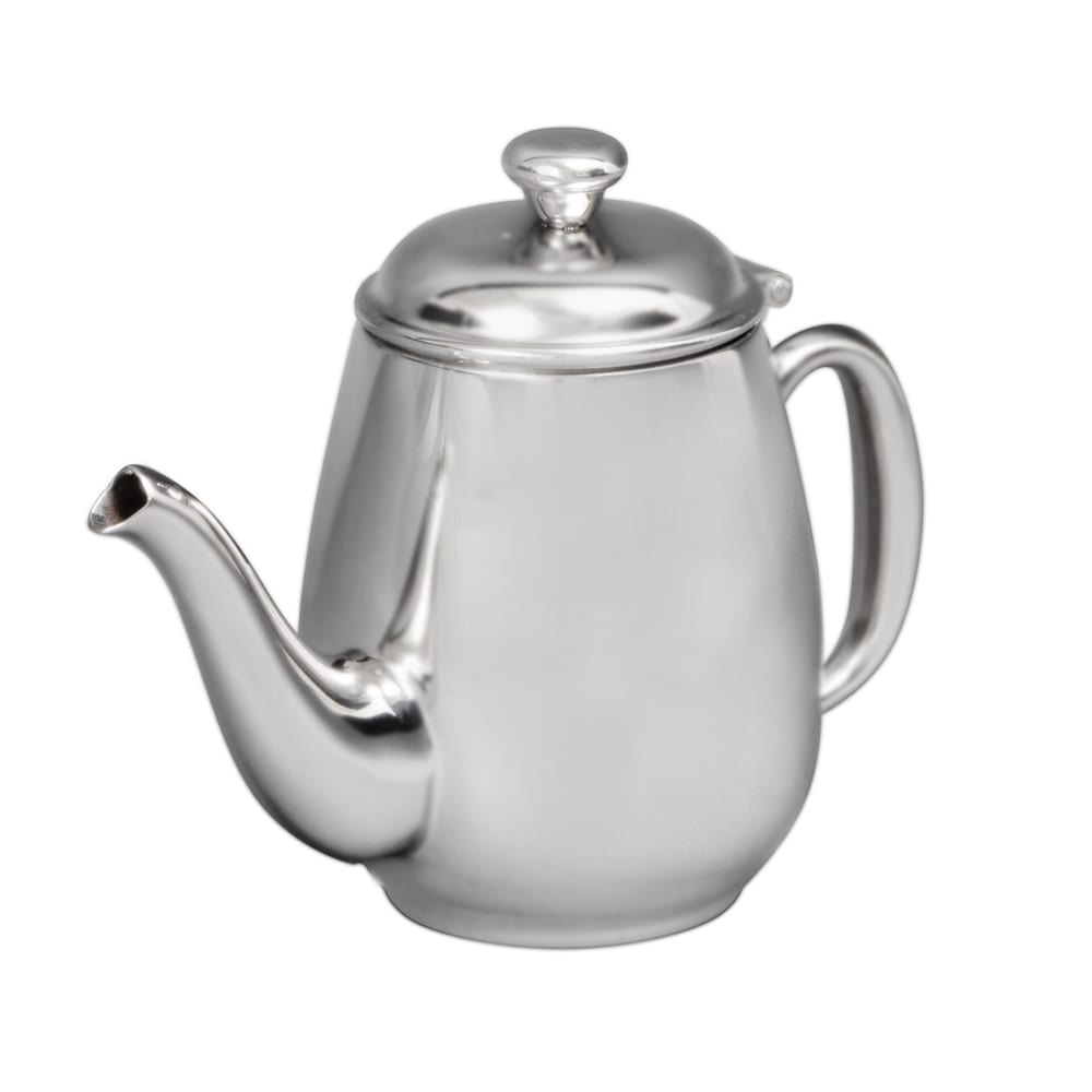 Vollrath 46593 12 oz Coffee Server - Gooseneck, Hollow Handle, Mirror-Finish Stainless