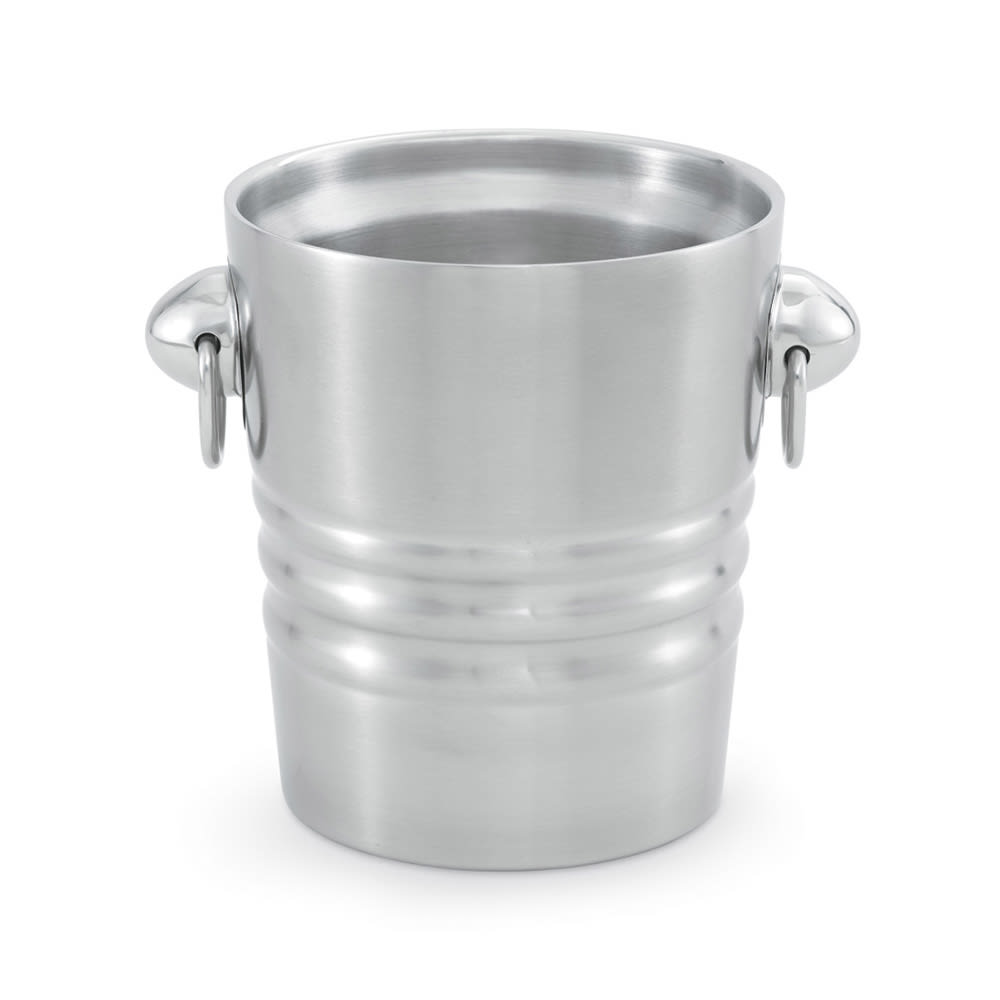 Vollrath 46616 7" Double Walled Champagne/Wine Bucket - Stainless Steel, Satin Finish