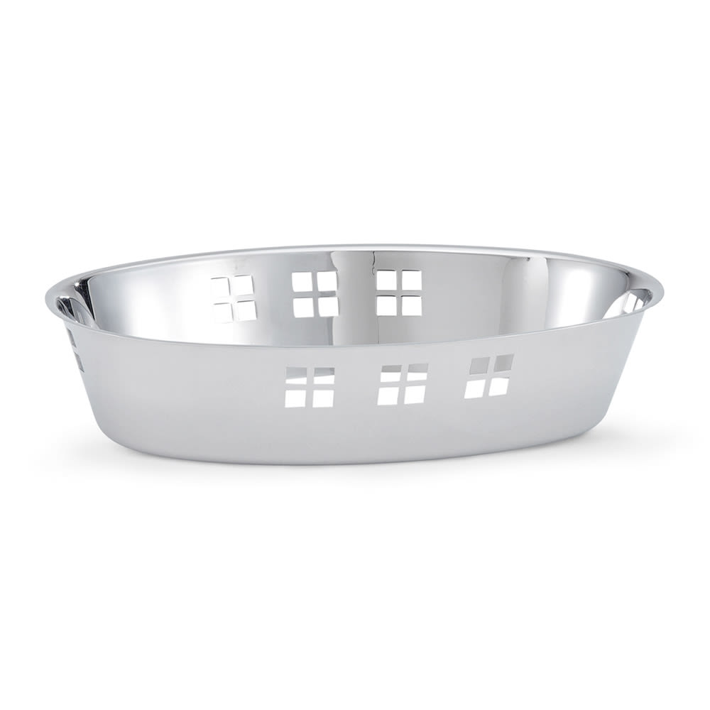 Vollrath 46624 55 oz Oval Serving Bowl - Mirror-Finish Stainless