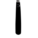 Vollrath 46919 12" Serving Spoon - Hollow Handle, Black thumbnail 4