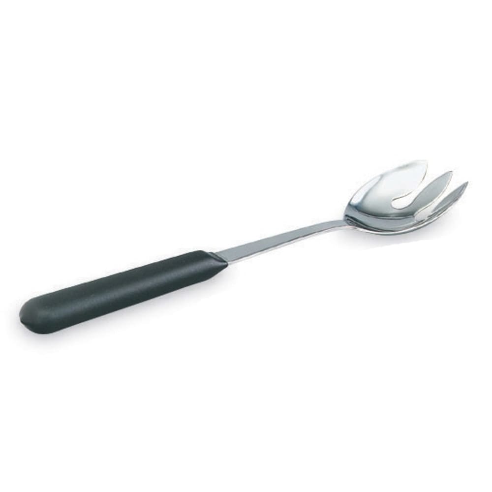 Vollrath 46920 11 5/8" Notched Serving Spoon - Hollow Handle, Black