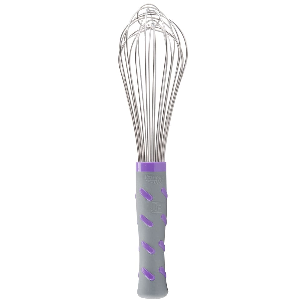 Vollrath 47002 10" Piano Whip - Purple Nylon Handle, Stainless Steel