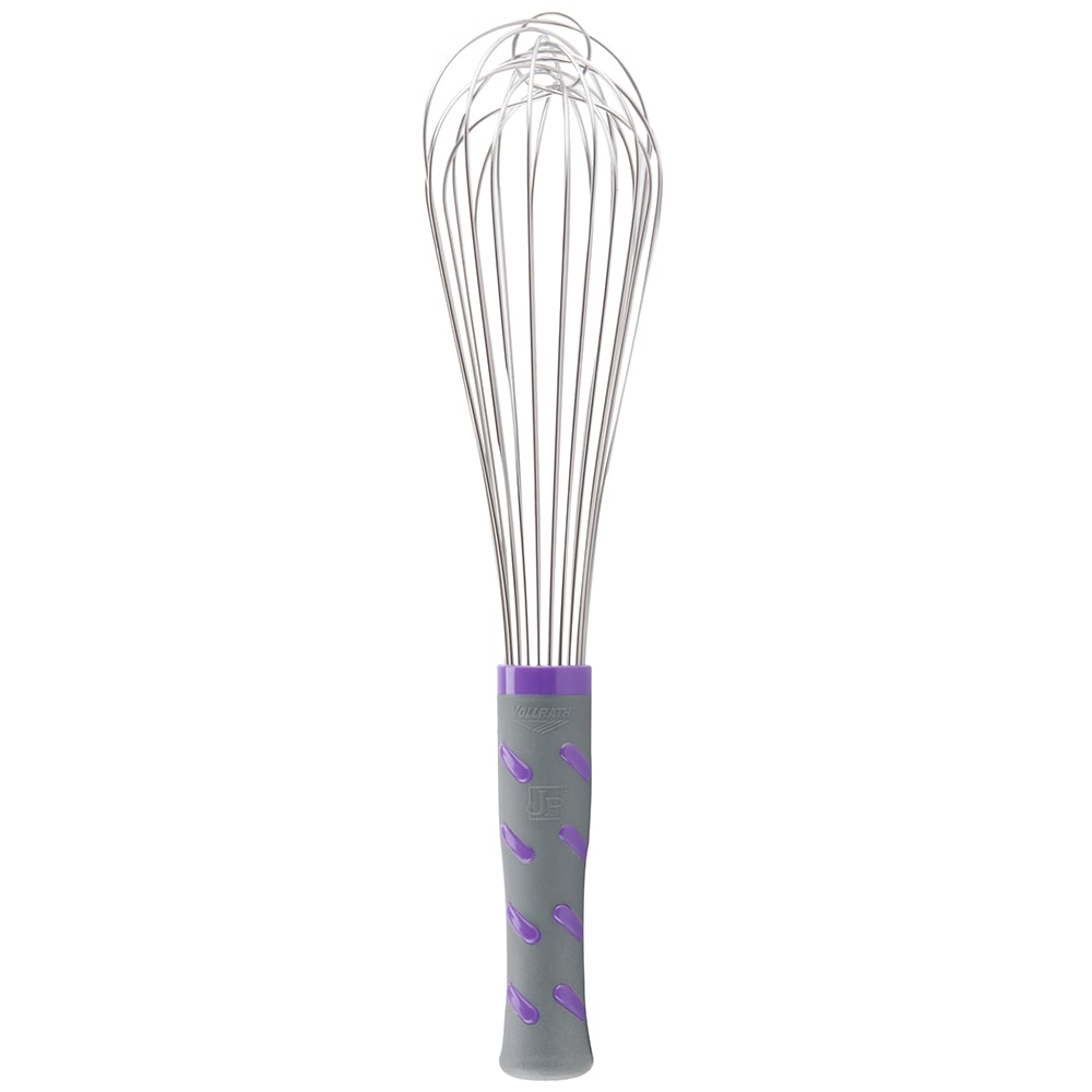 Vollrath 47003 12" Piano Whip - Purple Nylon Handle, Stainless Steel