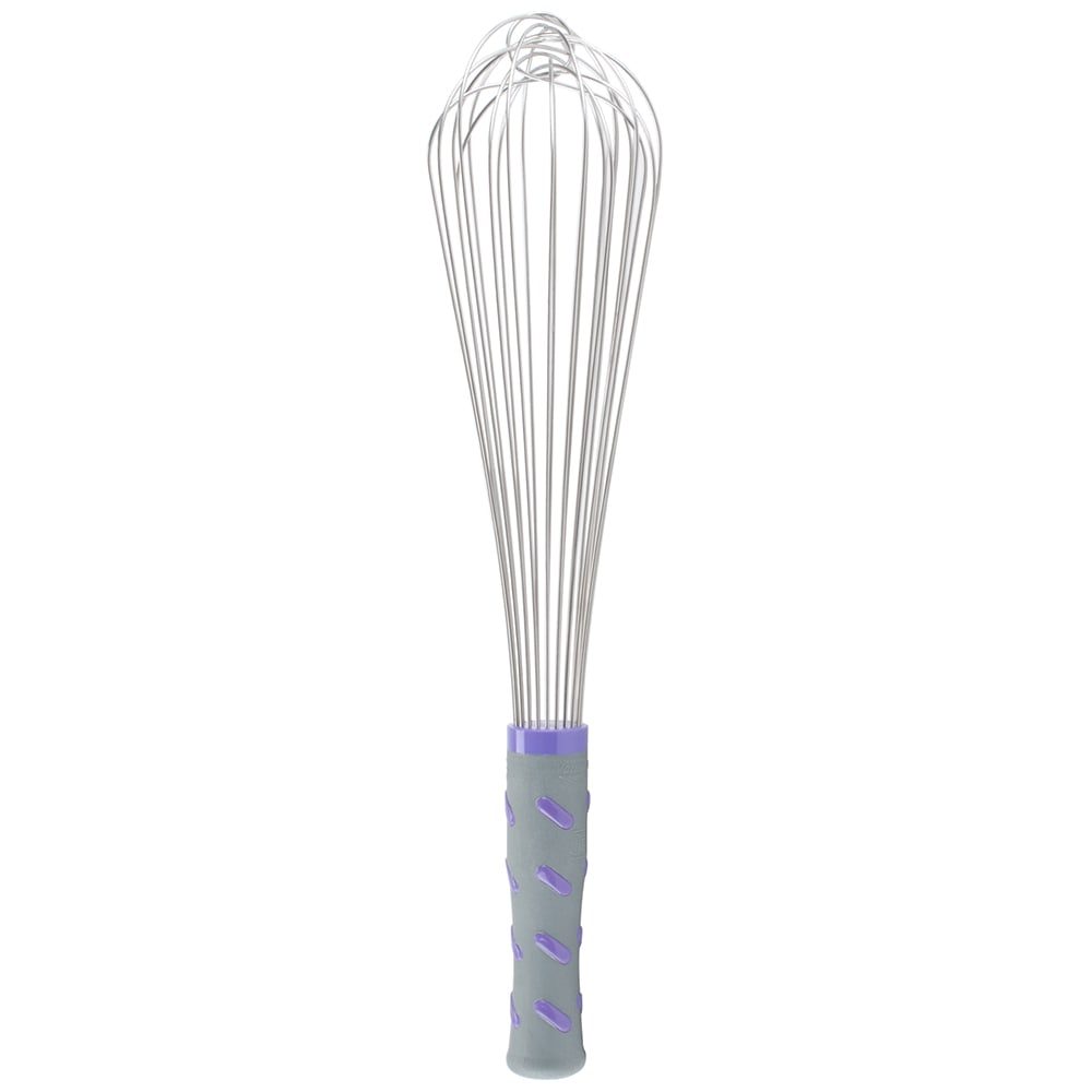 Vollrath 47004 14" Piano Whip - Purple Nylon Handle, Stainless Steel