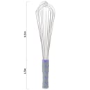 Vollrath 47004 14" Piano Whip - Purple Nylon Handle, Stainless Steel thumbnail 4