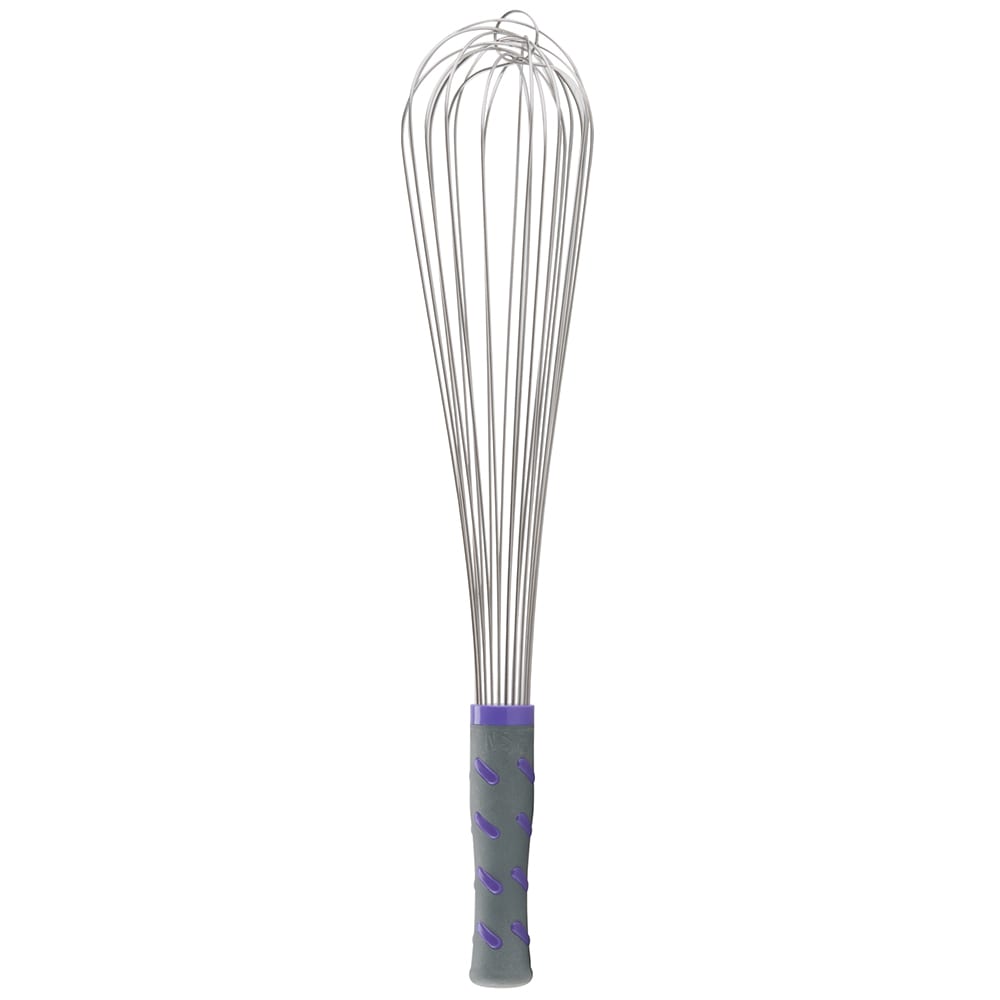 Vollrath 47005 16" Piano Whip - Purple Nylon Handle, Stainless Steel