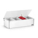 Vollrath 4702 (6) Compartment Bar Garnish Tray - Flat Hinged Lid thumbnail 2