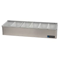 Vollrath 4702 (6) Compartment Bar Garnish Tray - Flat Hinged Lid thumbnail 3