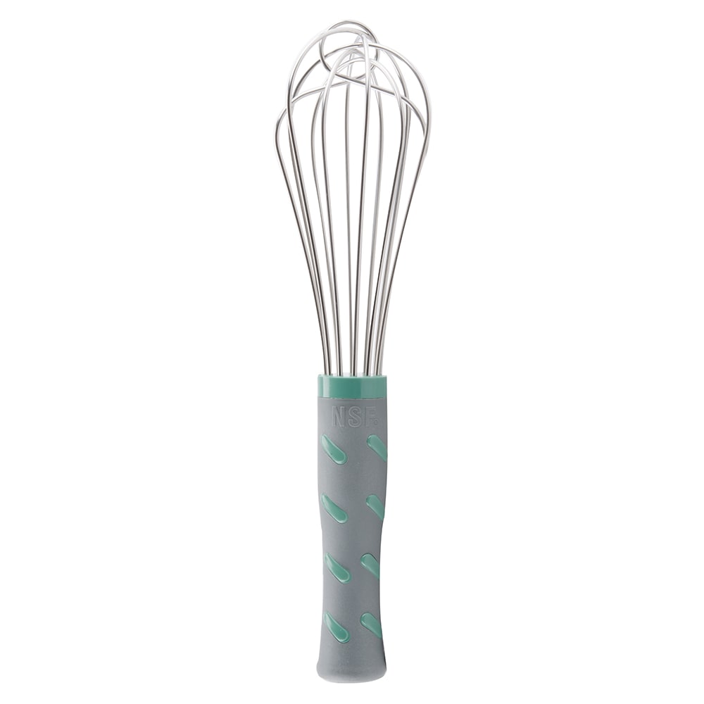Vollrath 47090 10" French Whip - Aqua Nylon Handle, Stainless Steel