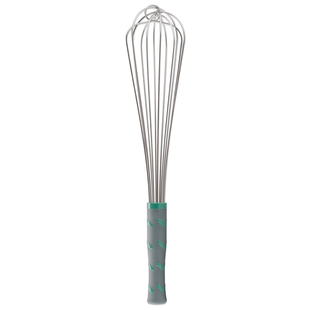 Vollrath 47093 16" French Whip - Aqua Nylon Handle, Stainless Steel