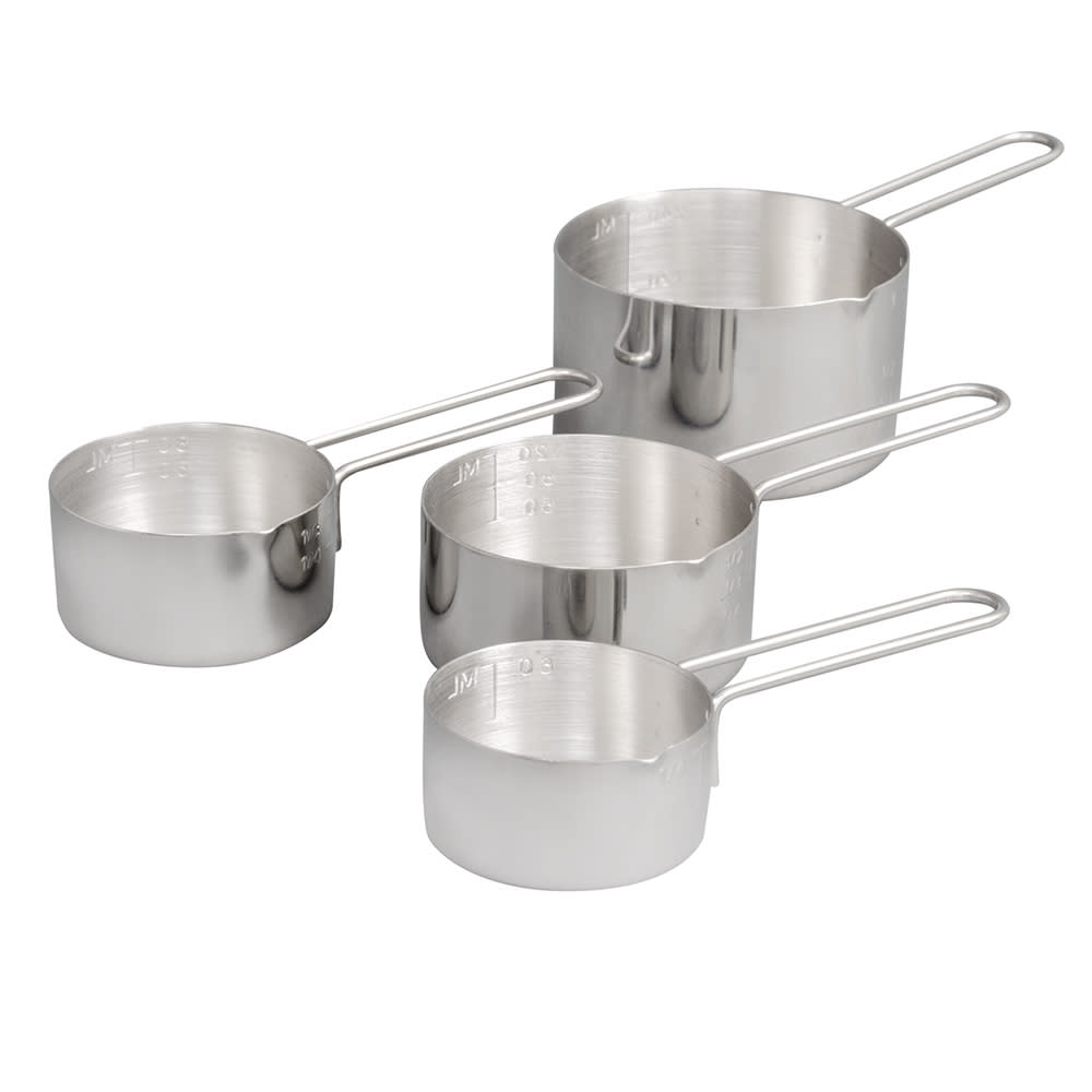 Vollrath 47119 4 Piece Measuring Cup Set - 18 ga Stainless