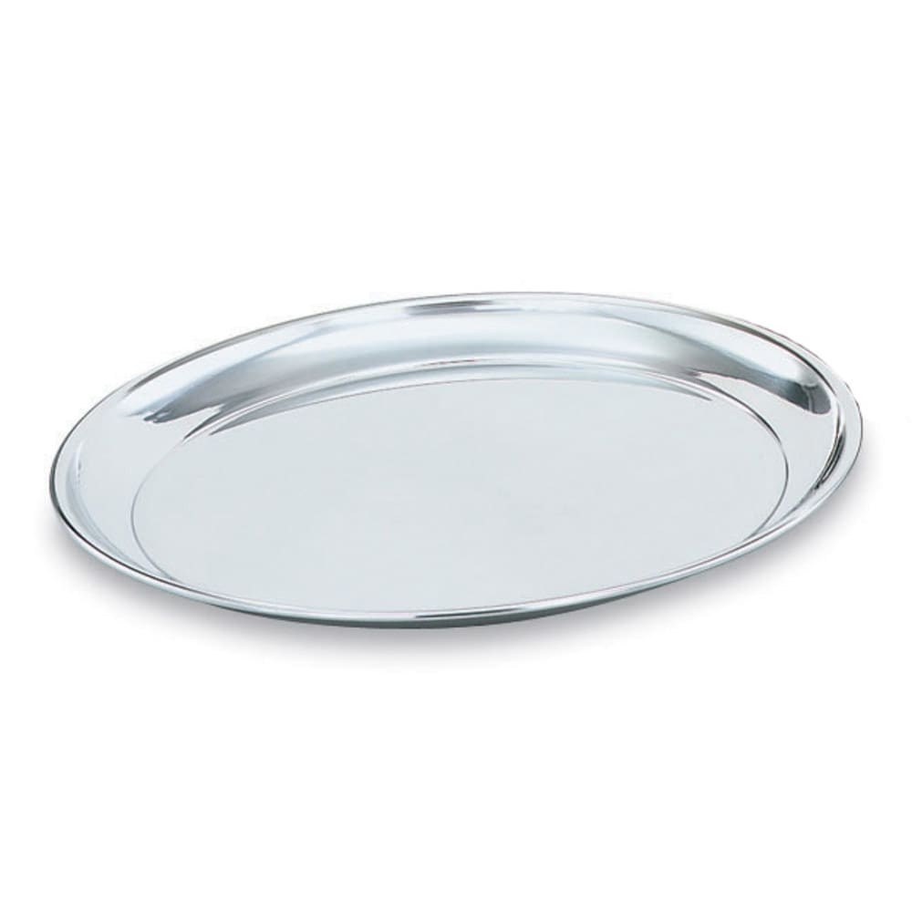 Vollrath 47214 13 7/8" Round Serving Tray - Stainless