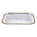 Vollrath 47260 Rectangular Serving Tray - Brass Accent, 18 1/4x12 1/3" Chrome thumbnail 2