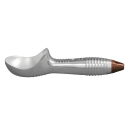 Vollrath 47274 4 oz Ice Cream Scoop - Size 10, Aluminum, Brown thumbnail 5