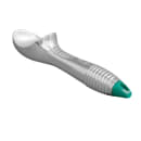 Vollrath 47276 2 1/2 oz Ice Cream Scoop - Size 16, Aluminum, Green thumbnail 2