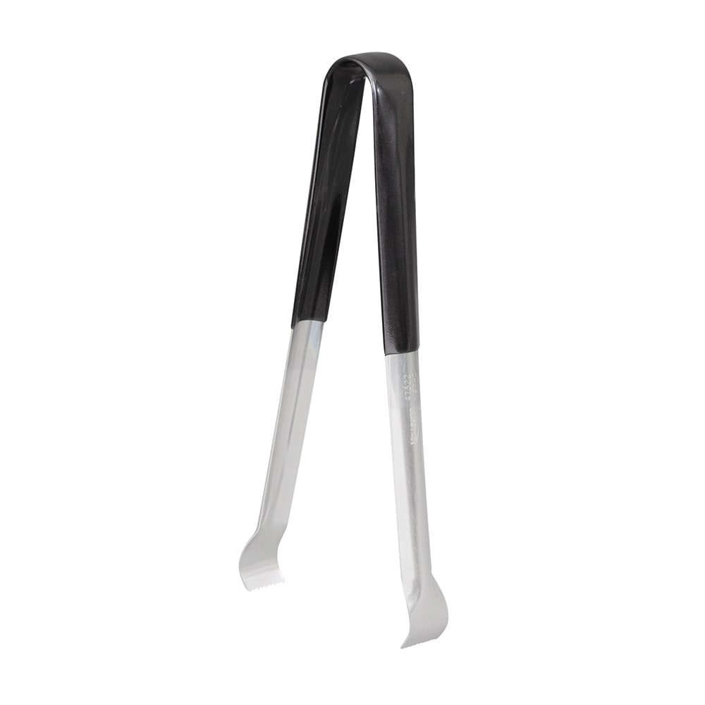 Vollrath 47322 12"L Stainless Pom Tongs, Black