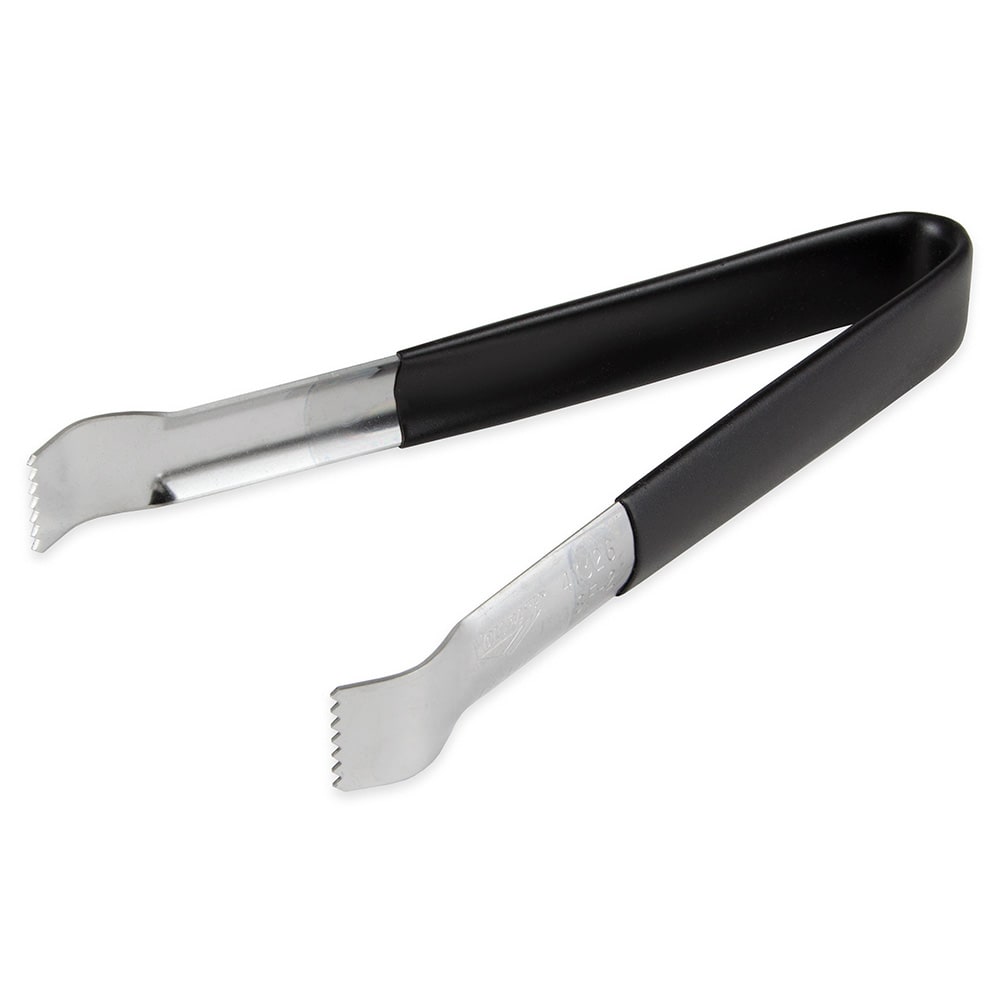 Vollrath 47326 6" Pom Tong - Heavy-Duty, Black Coating, Stainless