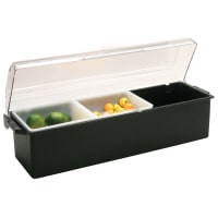 Vollrath 4742-01 (3) Compartment Bar Garnish Tray - Domed Lid thumbnail 3