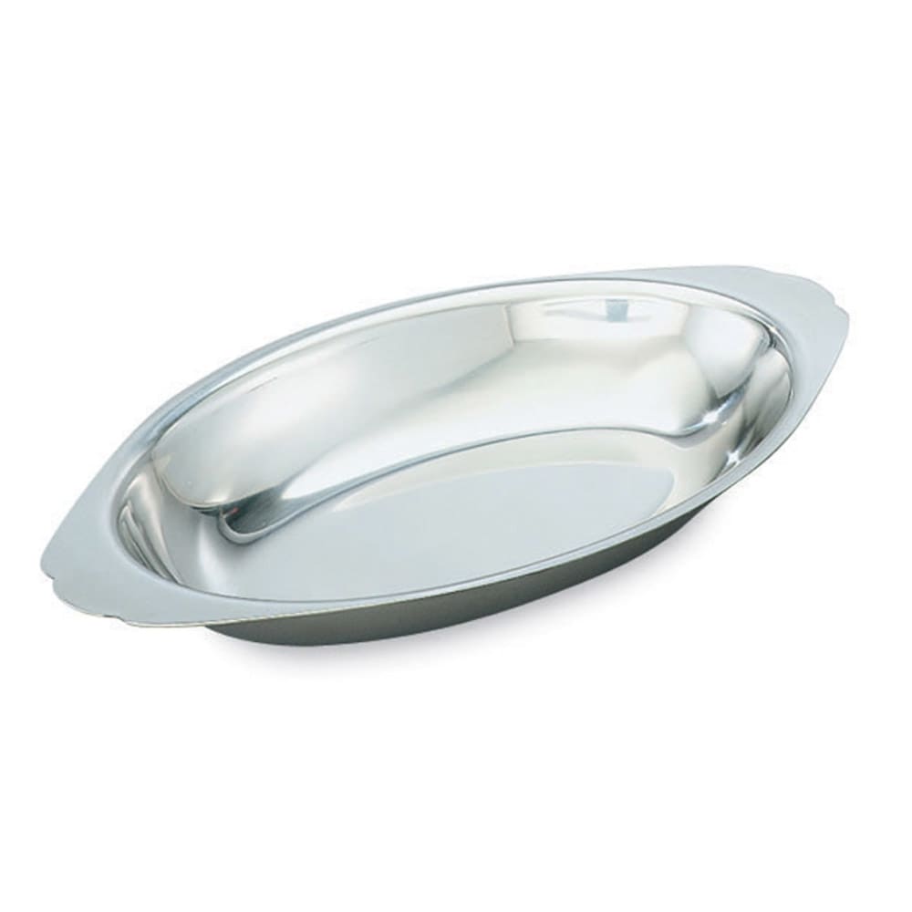 Vollrath 47425 15 oz. Oval Au Gratin - Stainless Steel