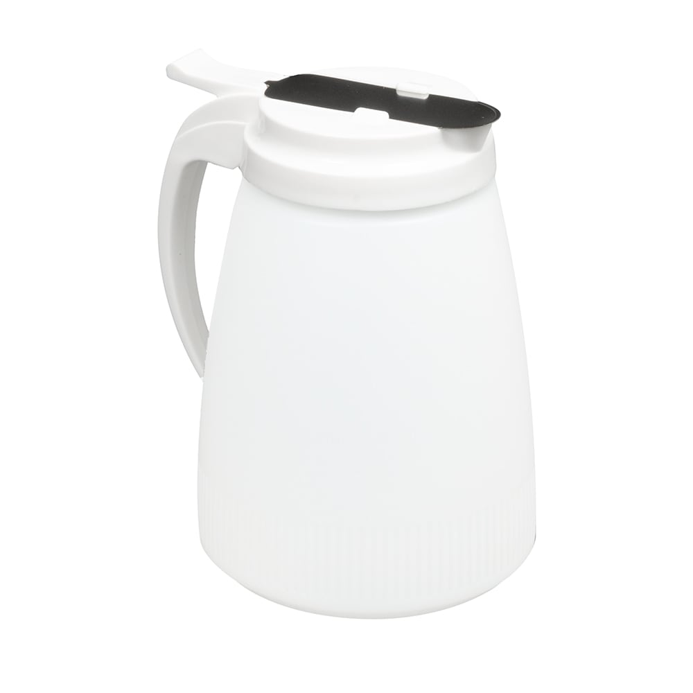 Vollrath 4748-05 48 oz Dripcut® Cylindrical Dripcut Server - White Polyethylene, White Plastic Top