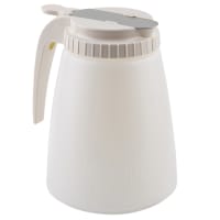 Vollrath 4748-05 48 oz Dripcut® Cylindrical Dripcut Server - White Polyethylene, White Plastic Top thumbnail 5