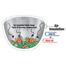 Vollrath 47619 3/4 qt Square Beehive Insulated Bowl - MirrorFinish Stainless thumbnail 3